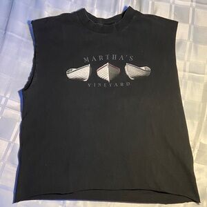 Martha’s Vineyard graphic muscle tee